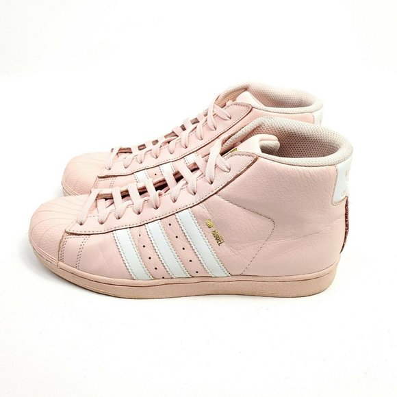 Adidas Pro Model Youth Shoes Size 7 Pink Gold Sneaker Womens Size 9 EU 40 CQ0621 - Picture 4 of 10